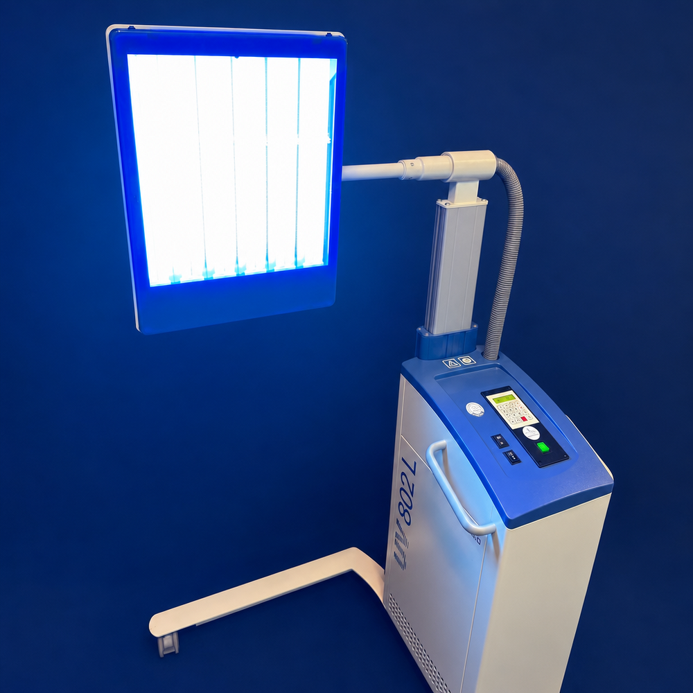 Waldmann UV 802 L mobile partial-body UV therapy system for dermatology phototherapy Waldmann UV 802 L mobile partial-body UV therapy system for dermatology phototherapy