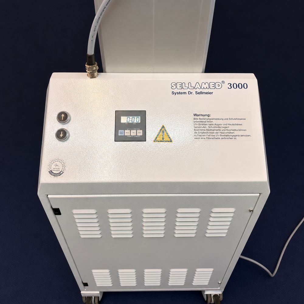 Sellamed 3000 UVA 1 Part-Body Radiation System for localized dermatology phototherapy